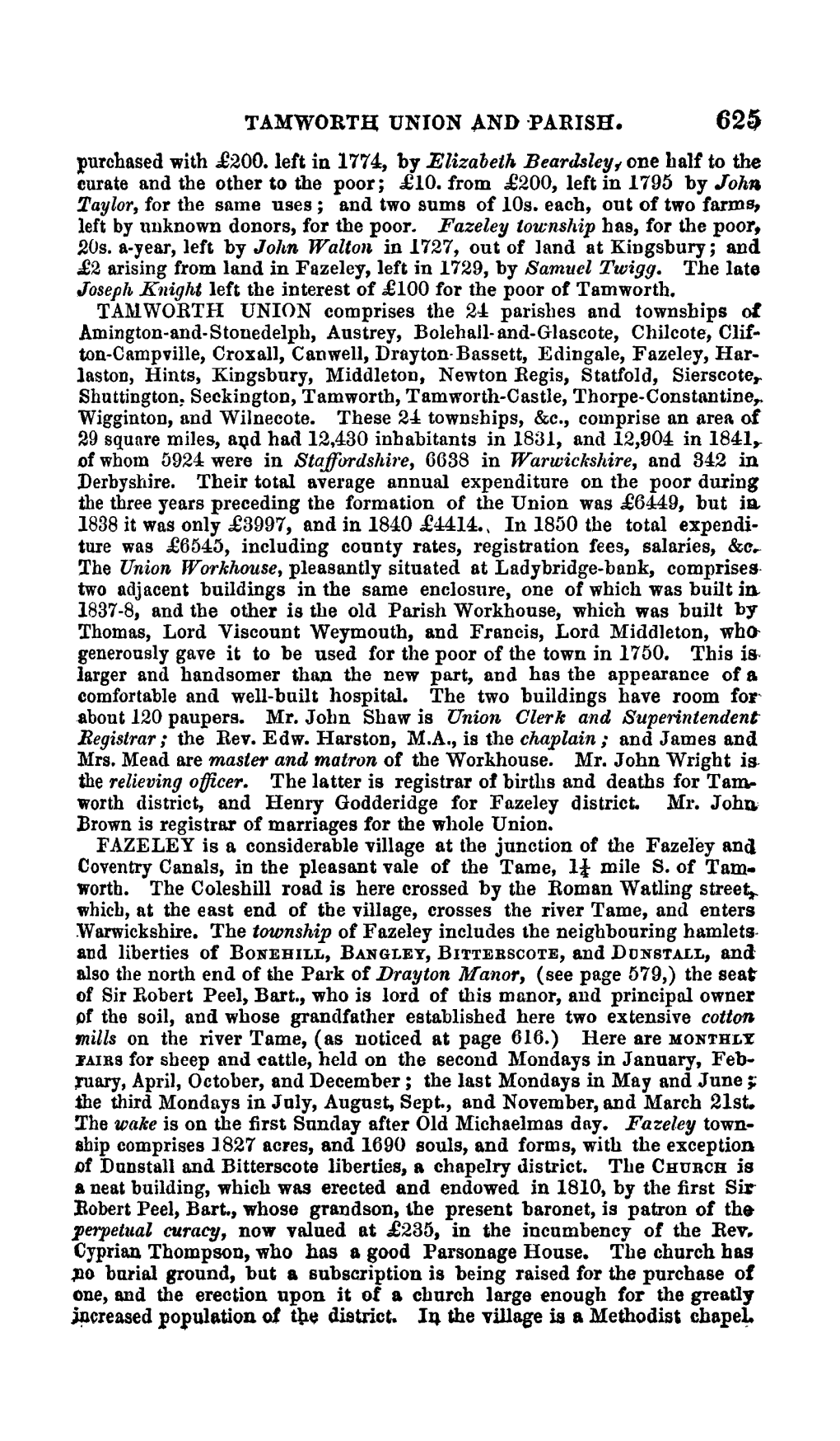 ND ·PARISH. 62~ Purchased with £200. Left in 1774, by Elizabeth Beardsley, One Half to the Curate and the Other to the Poor; £10