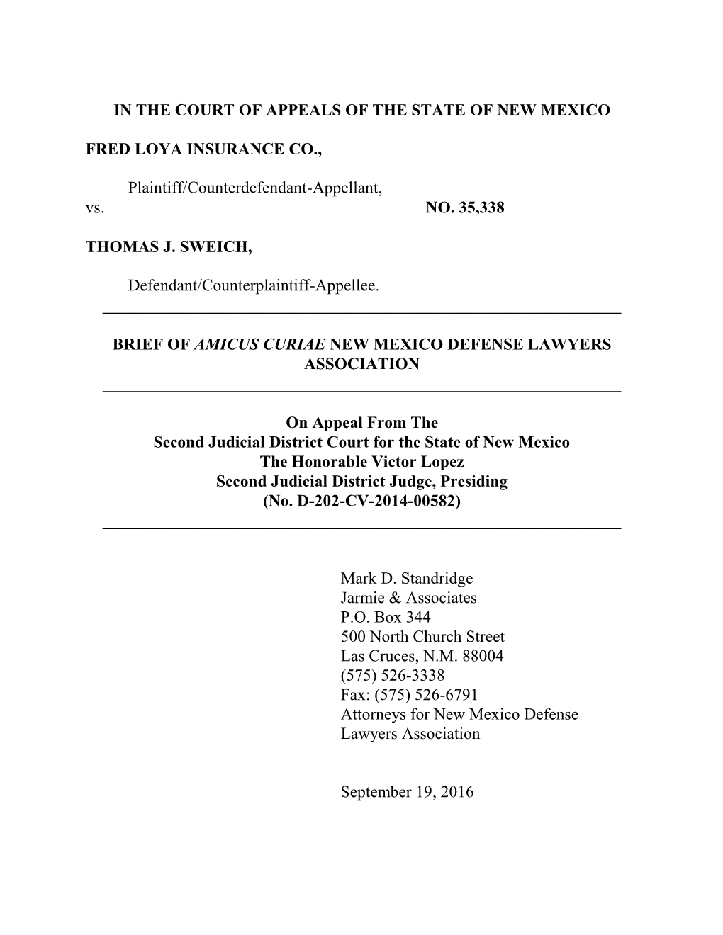 Amicus Brief Fredloya V Swei