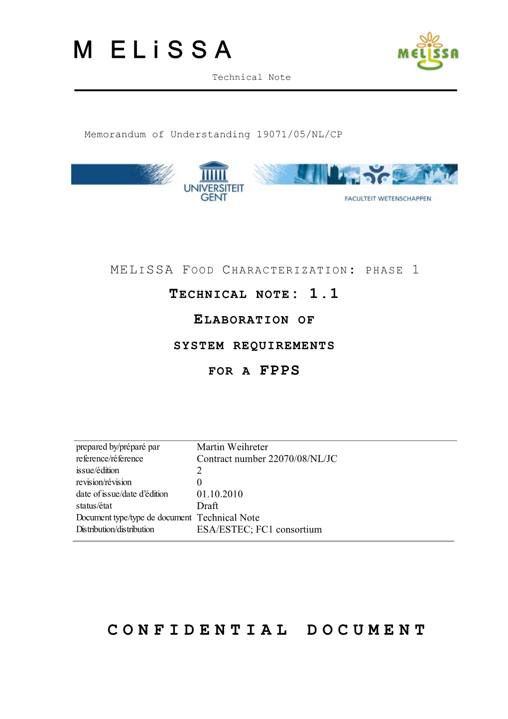 Esa Standard Document