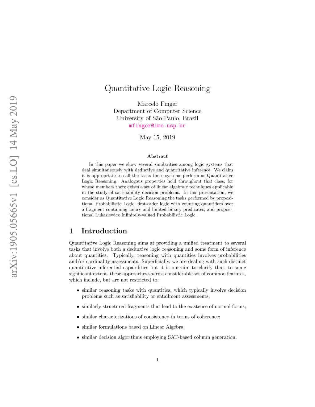 Quantitative Logic Reasoning Systems