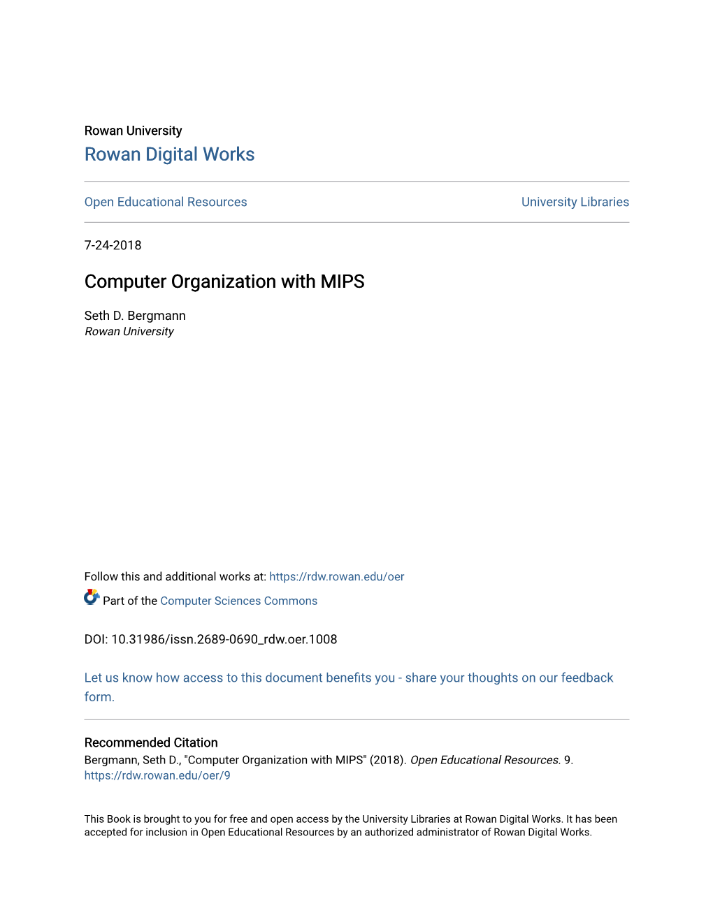 Computer Organization with MIPS