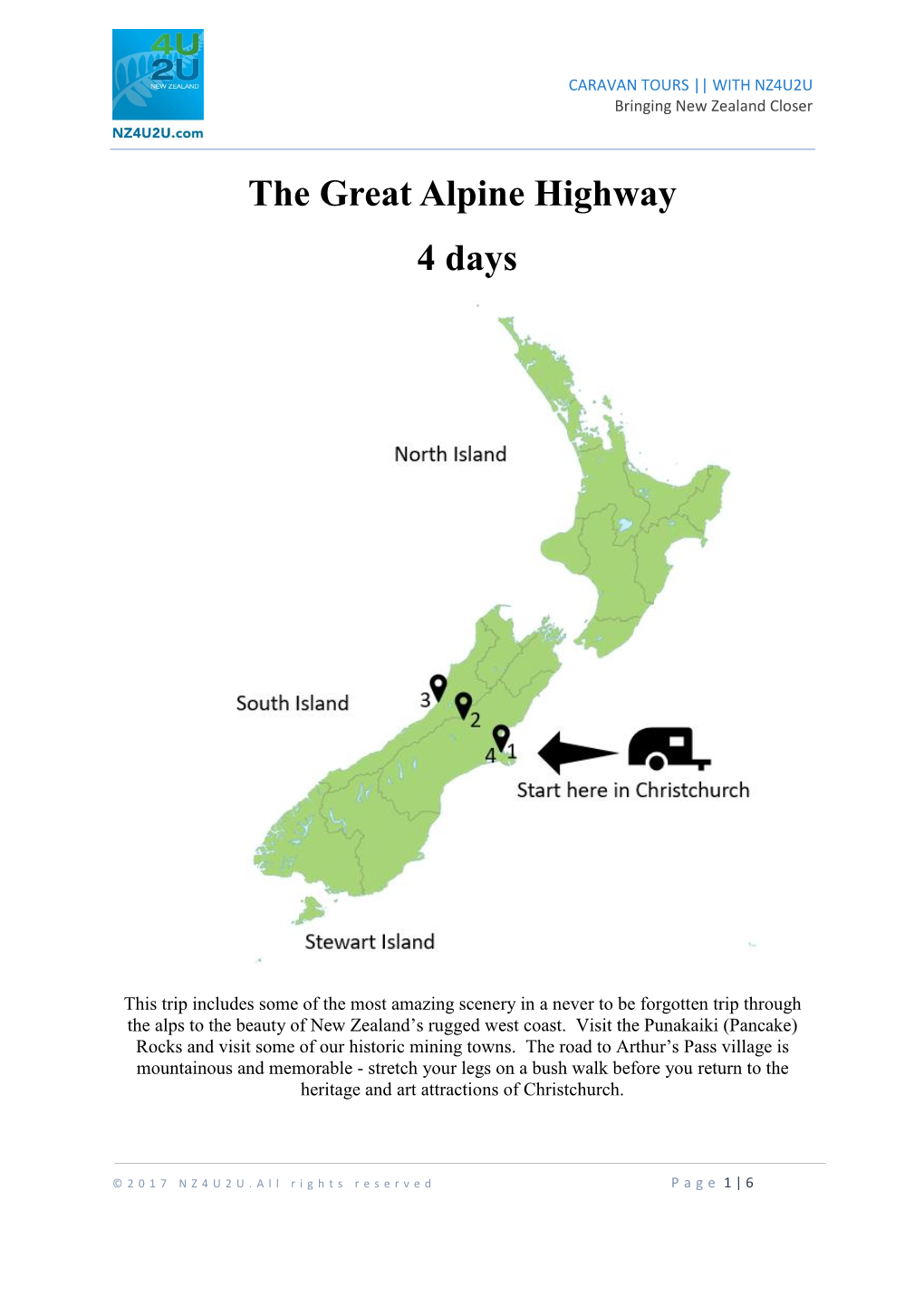 The Great Alpine Highway 4 Days