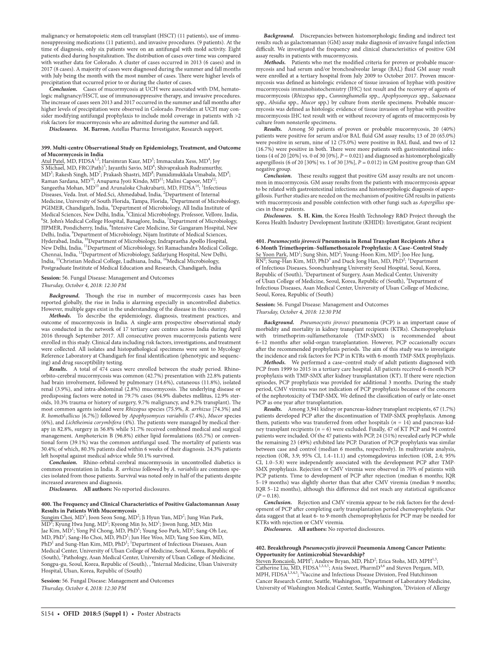 399. Multi-Centre Observational Study on Epidemiology, Treatment, and Outcome of Mucormycosis in India