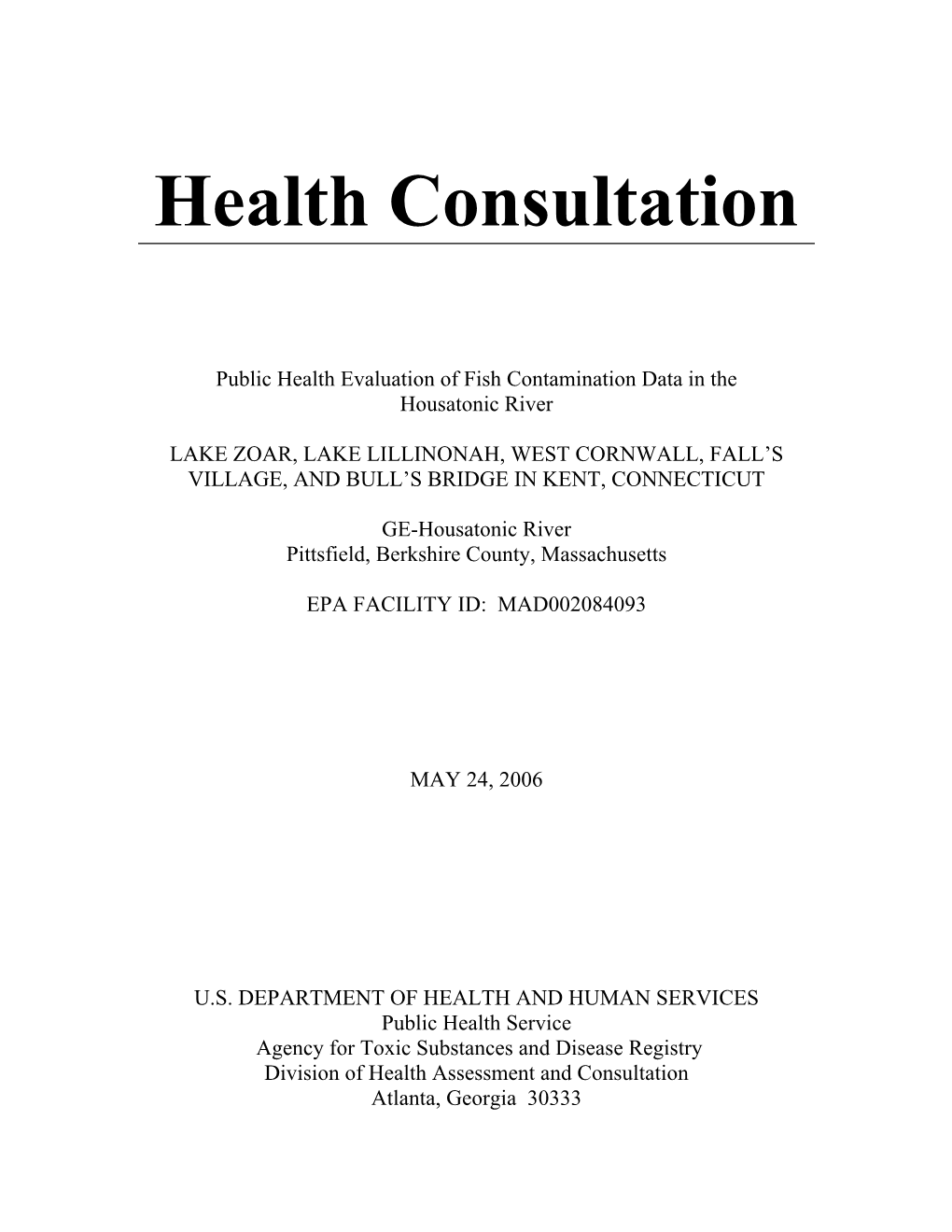 Health Consultation