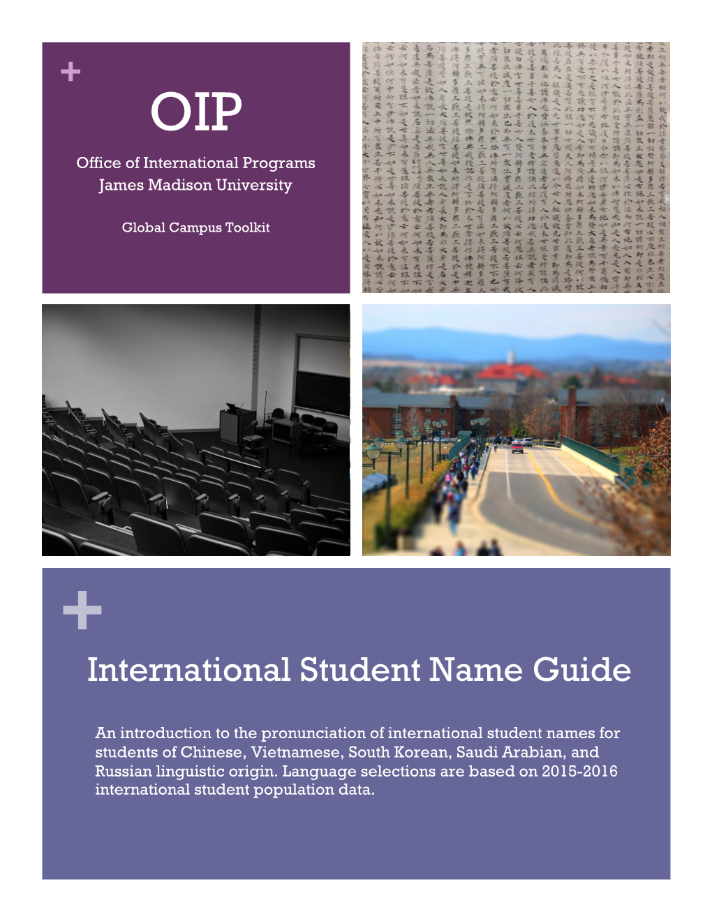 + International Student Name Guide