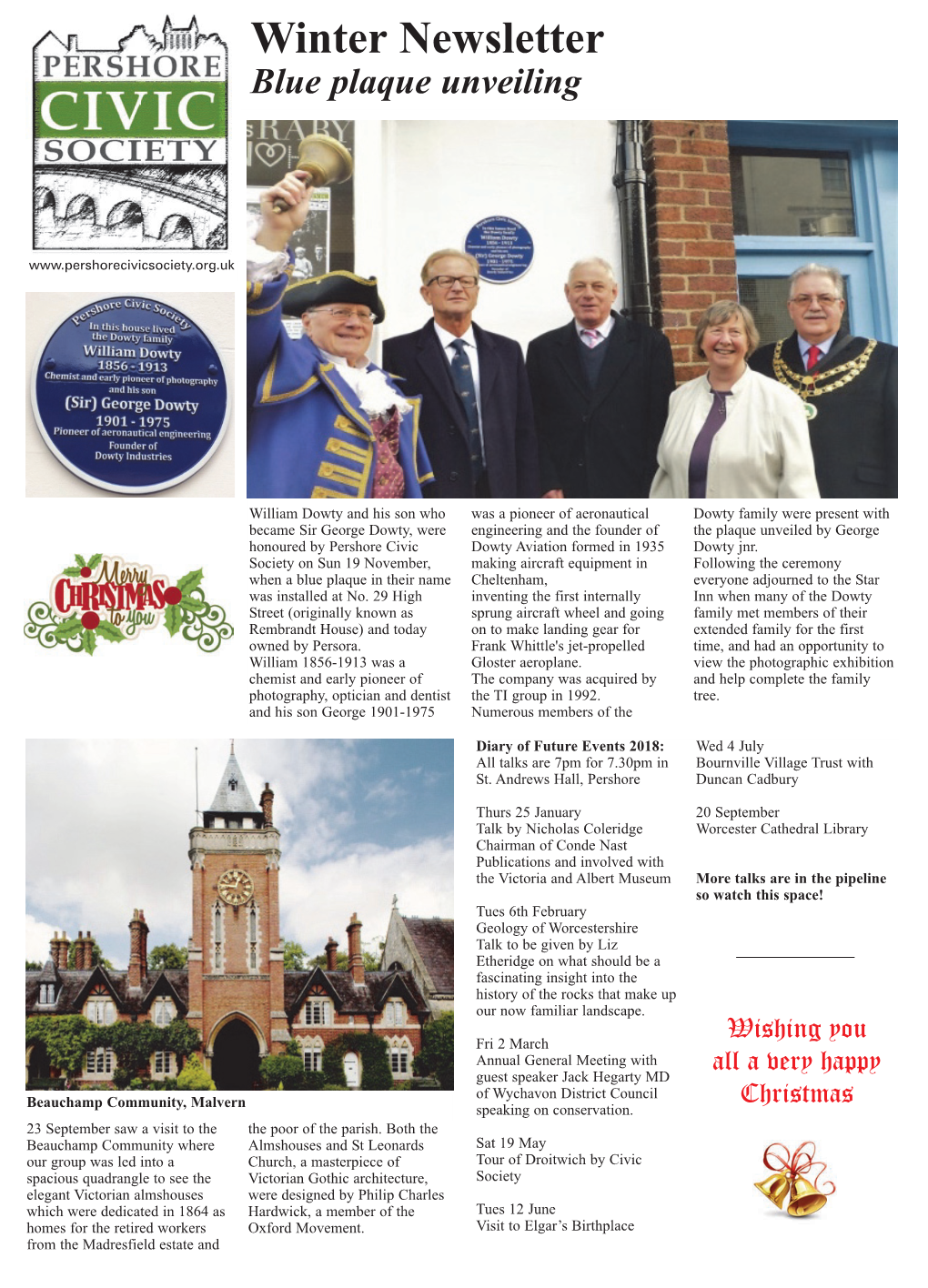 December 2017 Pershore Times July16 V1.Qxd 06/12/2017 16:14 Page 26 December 2017 Pershore Times July16 V1.Qxd 06/12/2017 16:11 Page 7