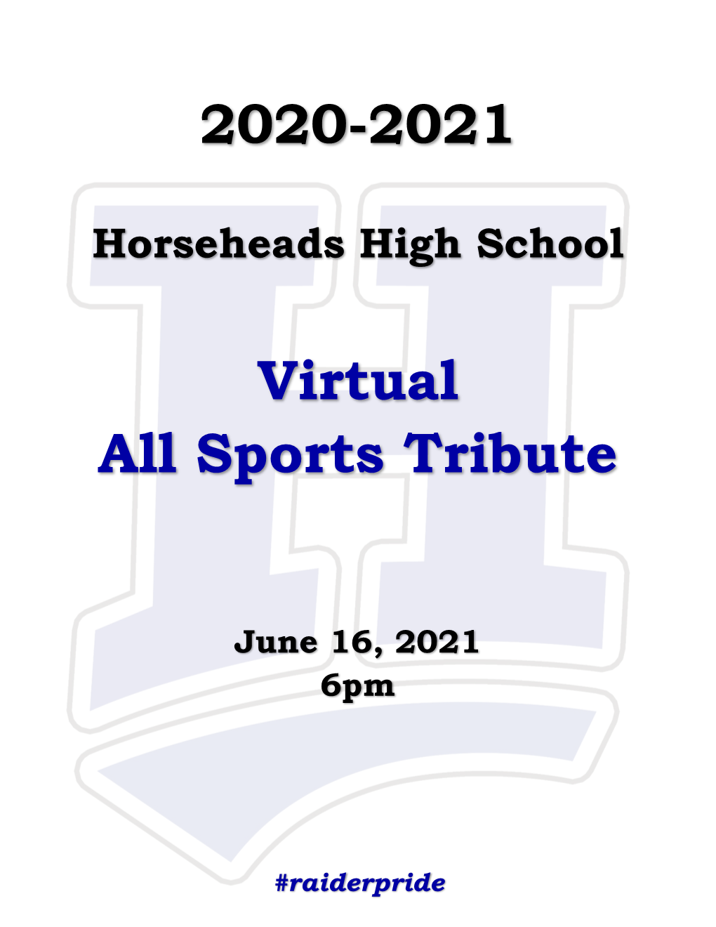 2020-2021 Virtual All Sports Tribute