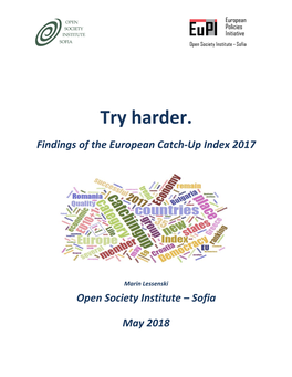 Try Harder. Findings of the European Catch-Up Index 2017