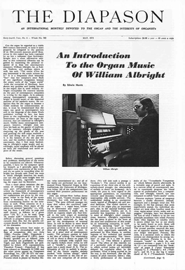 An Introduction to the Organ Music 01 Tvillia,.. Albright