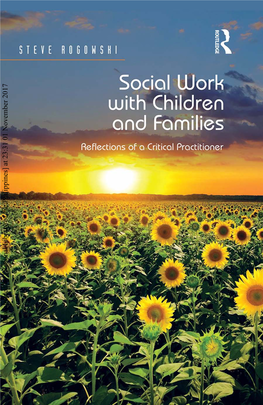 Downloaded by [National Library of the Philippines] at 23:31 01 November 2017 Social Work with Children and Families