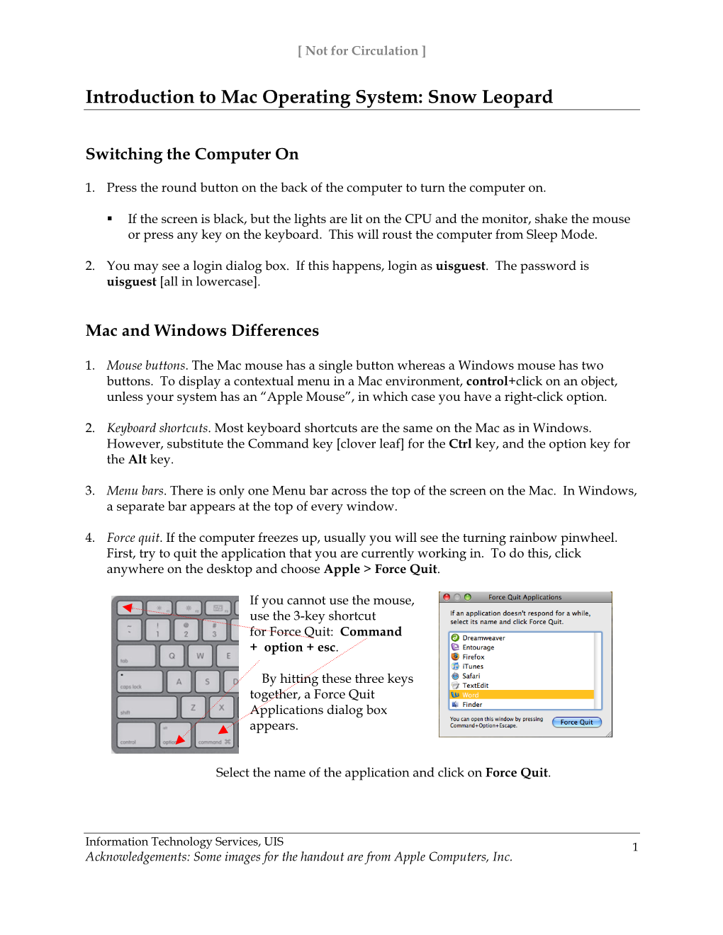 Introduction to Mac OS X Snow Leopard