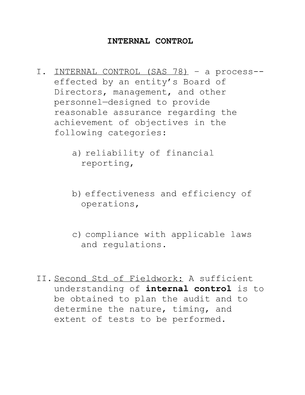 B) Effectiveness and Efficiency of Operations