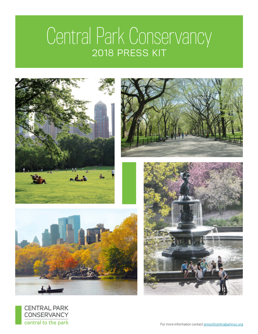 Central Park Conservancy 2018 PRESS KIT