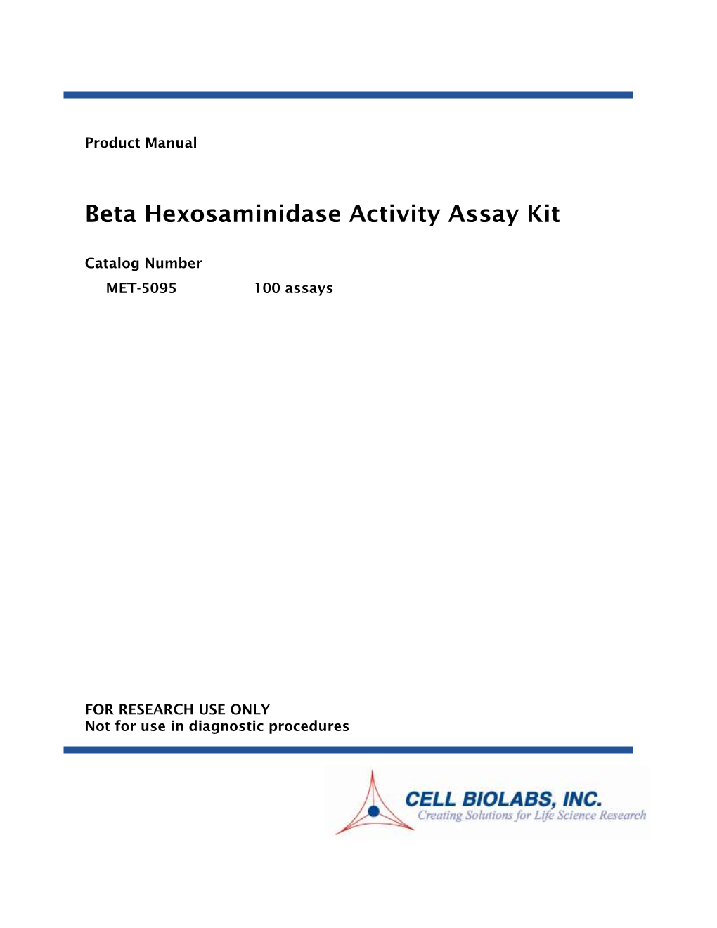 Beta Hexosaminidase Activity Assay Kit