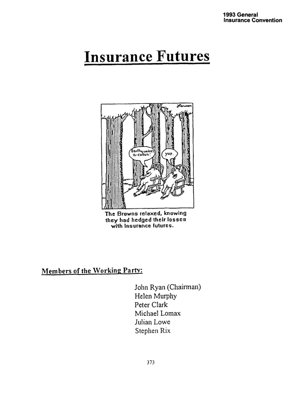 Insurance Futures and Options 5