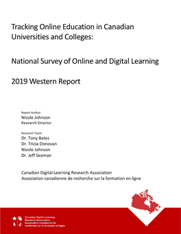 National Survey of Online and Digital Learning 2019 Western Report