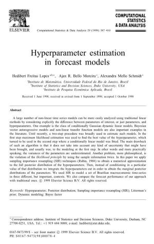 Hyperparameter Estimation in Forecast Models