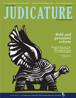 Judicaturethe Scholarly Journal for Judges