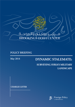 Dynamic Stalemate: Surveying Syria's Military Landscape