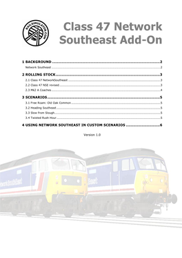 Class 47 Network Southeast Add-On