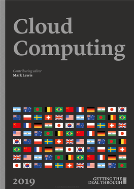 Cloud Computing 2019 Cloud Computing 2019