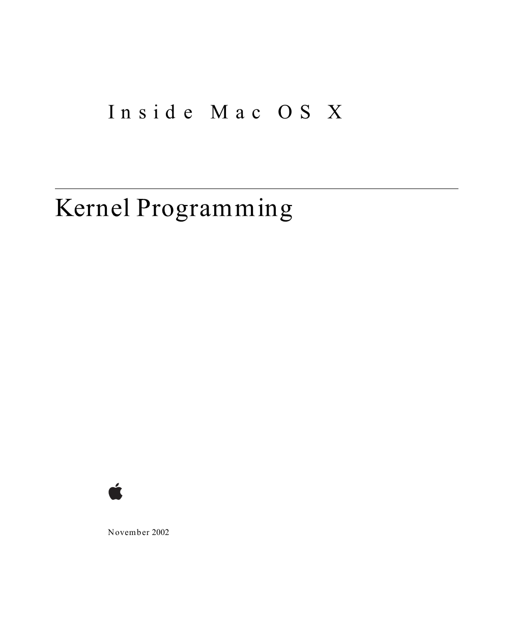 Kernel Programming