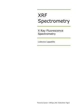 XRF Spectrometry