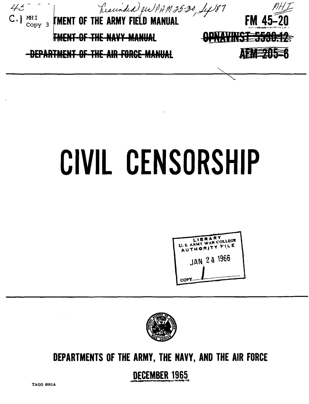 Civil Censorship