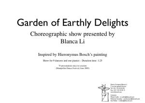 Garden of Earthly Delights Choreographic Show Presented by Blanca Li