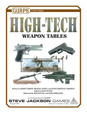Weapon Tables