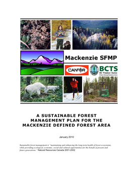 Mackenzie Sustainable Forest Management Plan