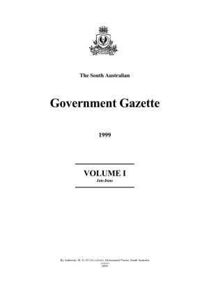 SOUTH AUSTRALIAN GOVERNMENT GAZETTE [July-December