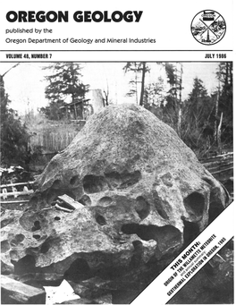 Published by the Oregon Department of Geology and Mineral Industries