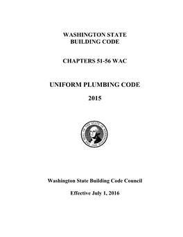 2015 Uniform Plumbing Code (UPC)