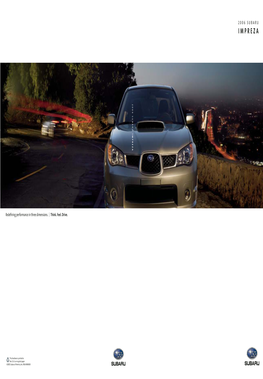 2006 Subaru Impreza Brochure