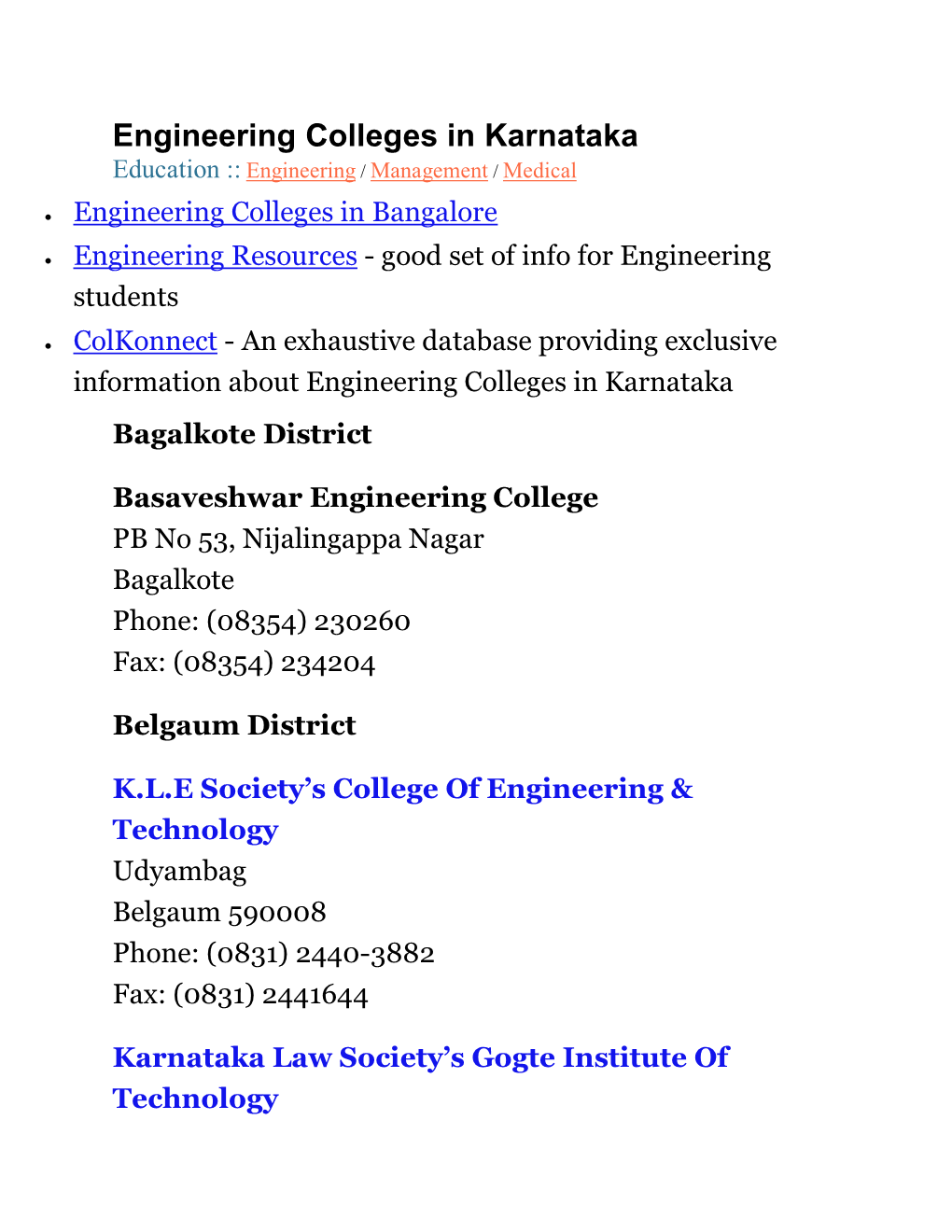 Government Engineering College Hoovinahadagali Bellary District Phone: (08399) 240525