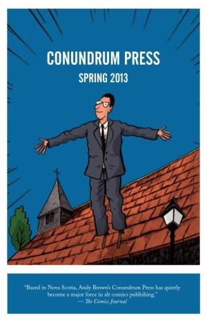 Conundrum Press Spring 2013