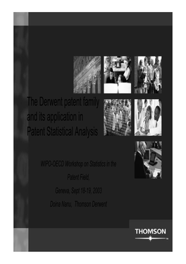 The Derwent Patent Family and Its Application in Patent Statistical Analysis