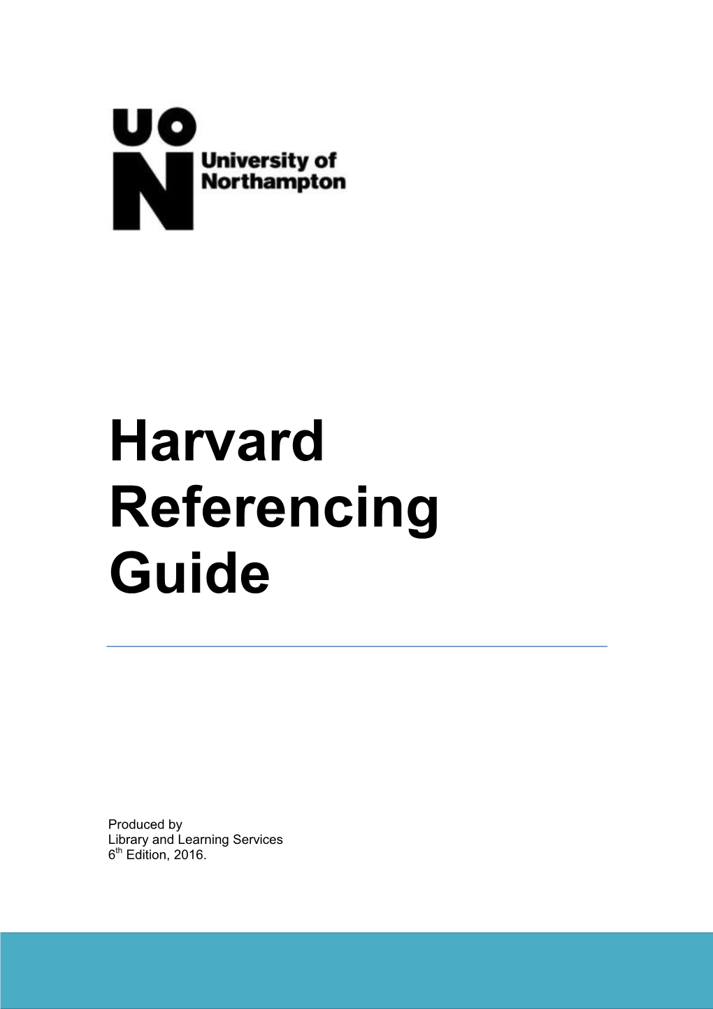 Harvard Referencing Guide