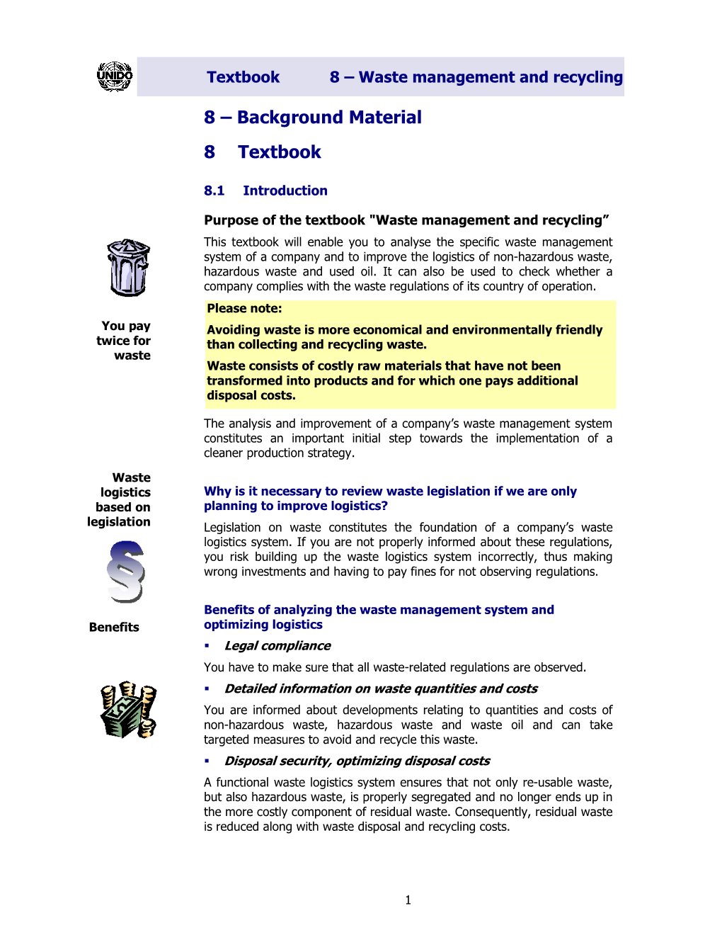 Textbook 8 – Waste Management and Recycling