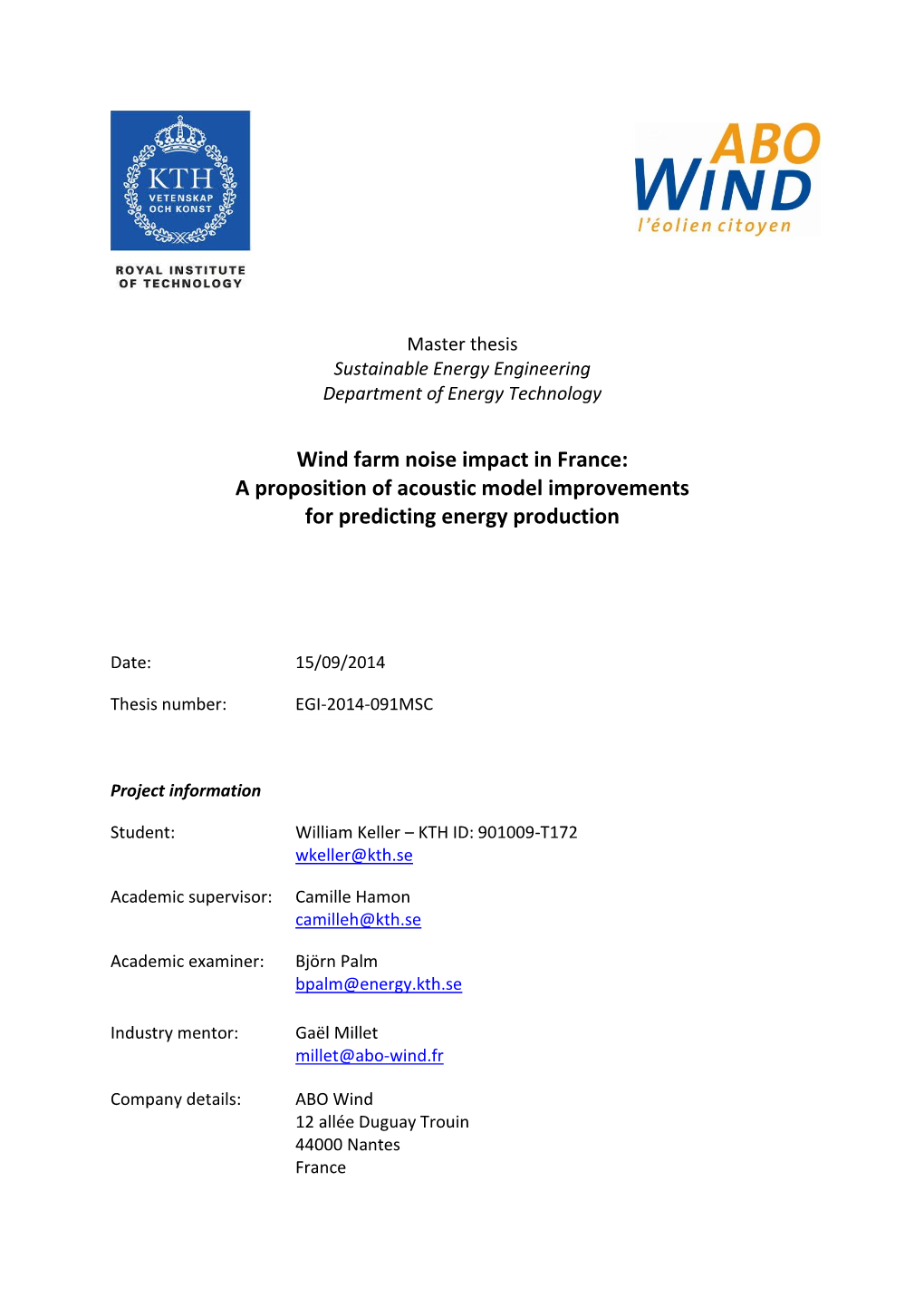 Wind Farm Noise Impact in France: a Proposition of Acoustic Model Improvements for Predicting Energy Production