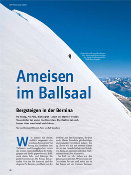 Bergsteigen in Der Bernina Piz Roseg, Piz Palü, Biancograt – Allein Die Namen Wecken Traumbilder Bei Vielen Hochtouristen