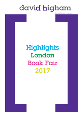 Highlights London Book Fair 2017 Highlights