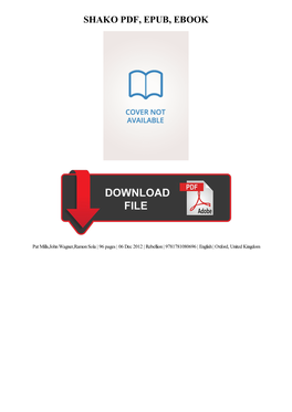 Shako Pdf, Epub, Ebook