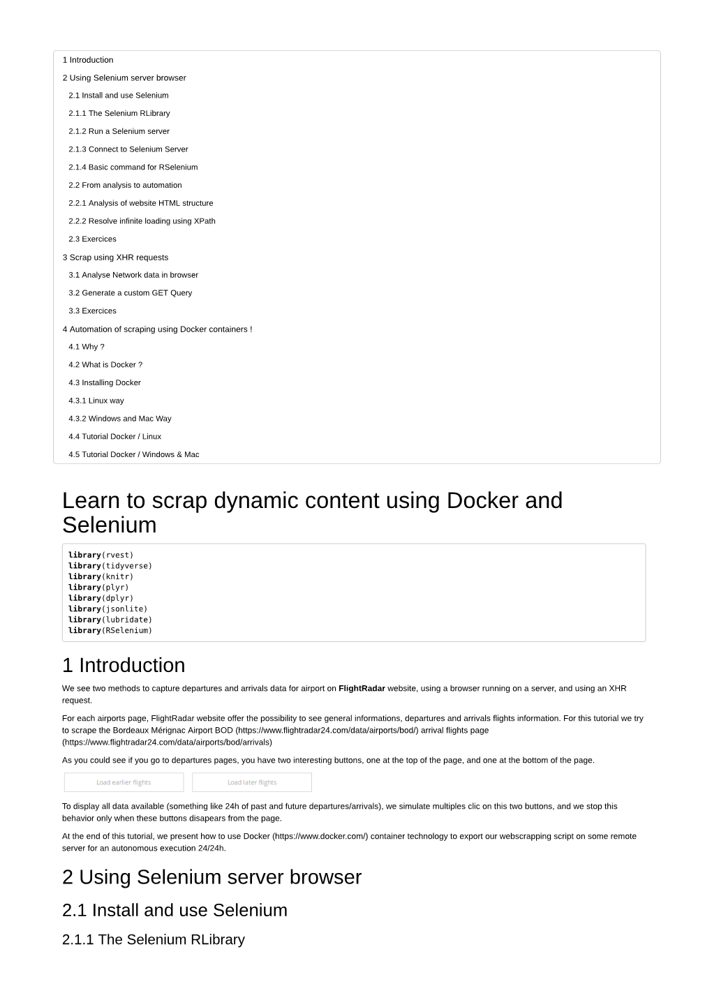 Learn to Scrap Dynamic Content Using Docker and Selenium