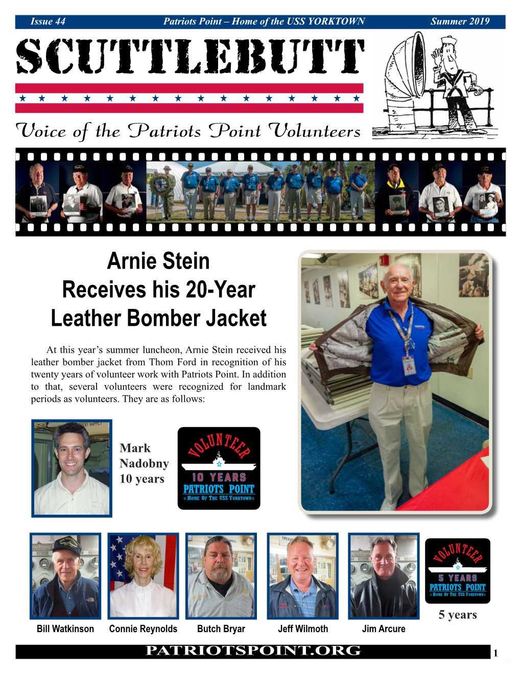 Arnie Stein Receives His 20-Year Leather Bomber Jacket