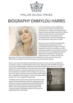 Biography Emmylou Harris