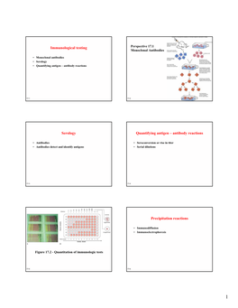 Antibody Reactions Precipitation Reactions