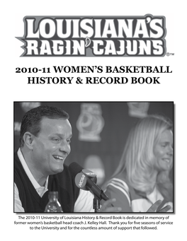 2010-11 Women's Basketball History & Record Book