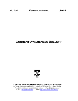 Current Awareness Bulletin